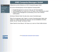Tablet Screenshot of gws-it.de